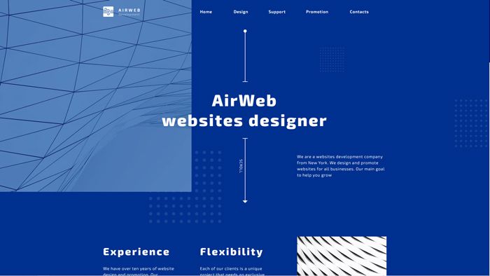 AirWeb development website